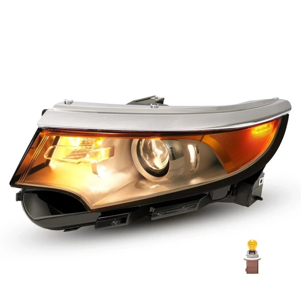 5 Plugs Projector Headlight Assembly For Ford Edge 2011-2014 Halogen Driver Side