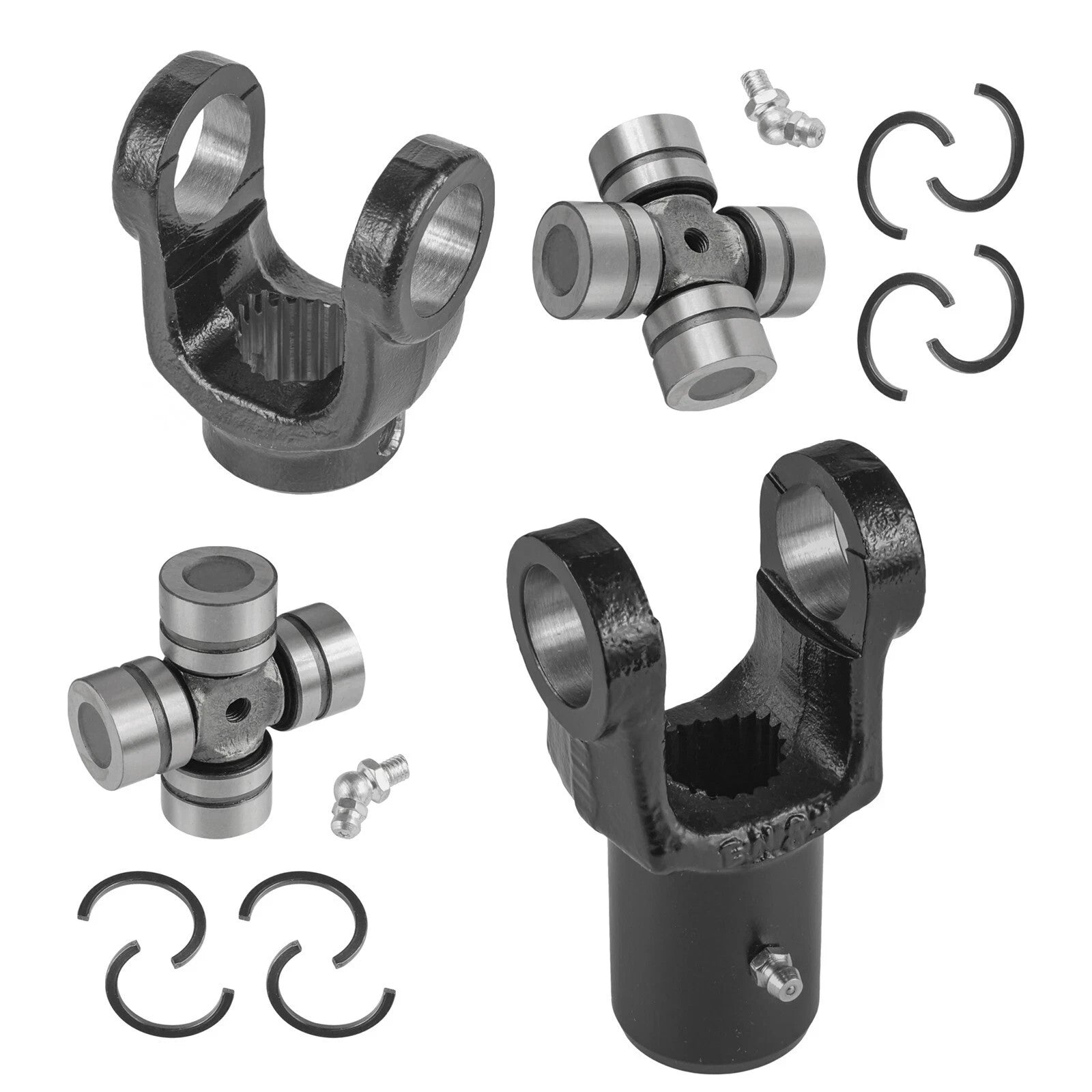 2x Front Drive Shaft Yoke w/ U-joint for Polaris Ranger 570 EFI 4x4 2014-2020