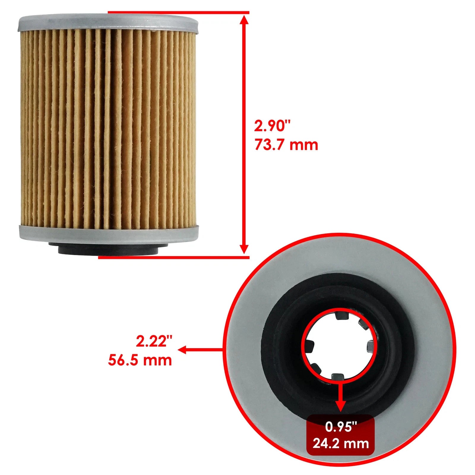 Oil Filters For Can-Am Maverick Turbo 19-2024 / Turbo RR / Max Turbo RR 2020-24