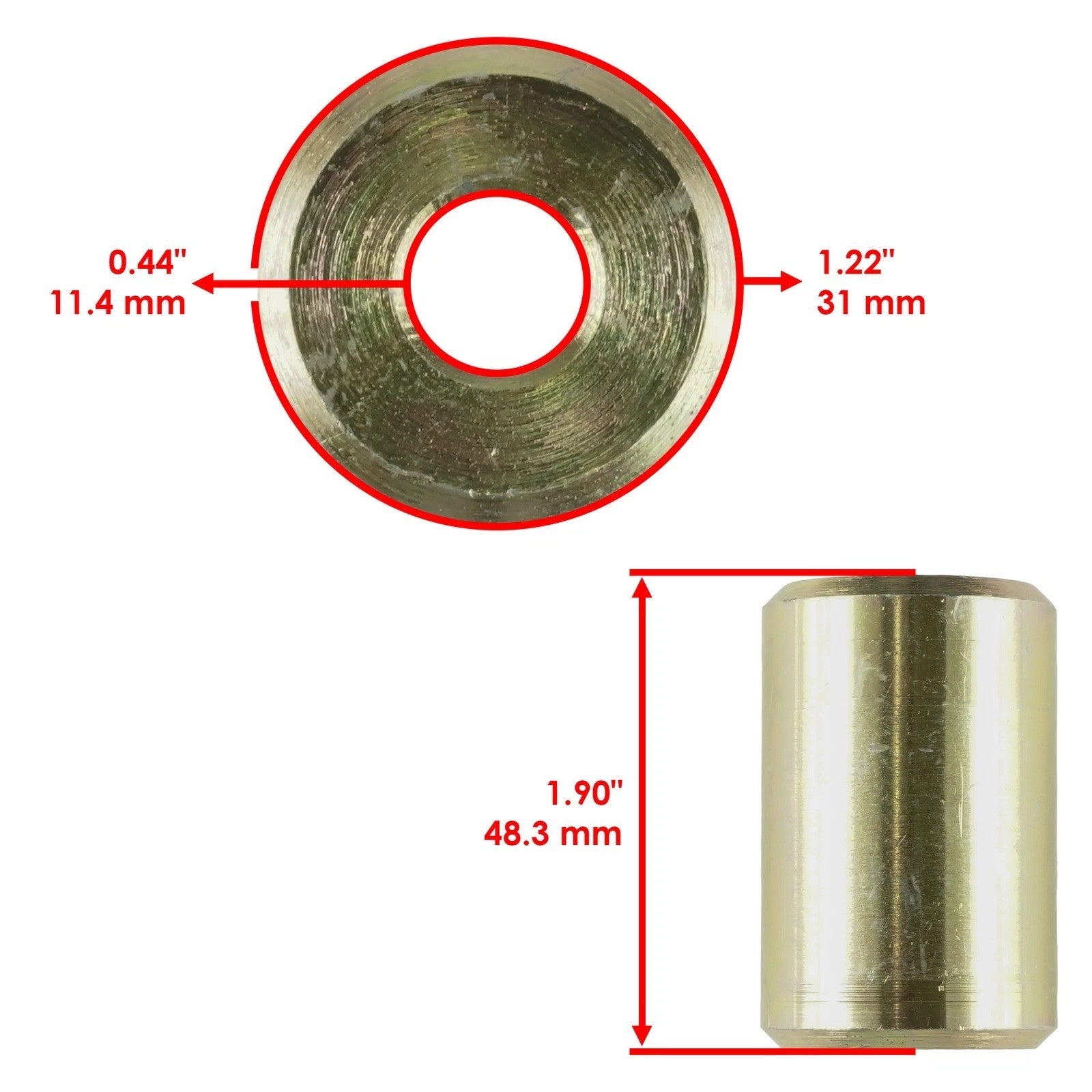 2 Rear Lower Bearing Carrier Bushing Control For Polaris Sportsman 700 2002-2007