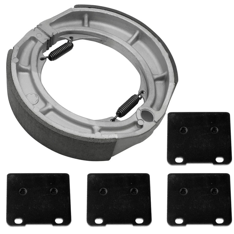 Front Brake Pads & Rear Brake Shoes for Suzuki VS750GLP Intruder 750 1988-1991