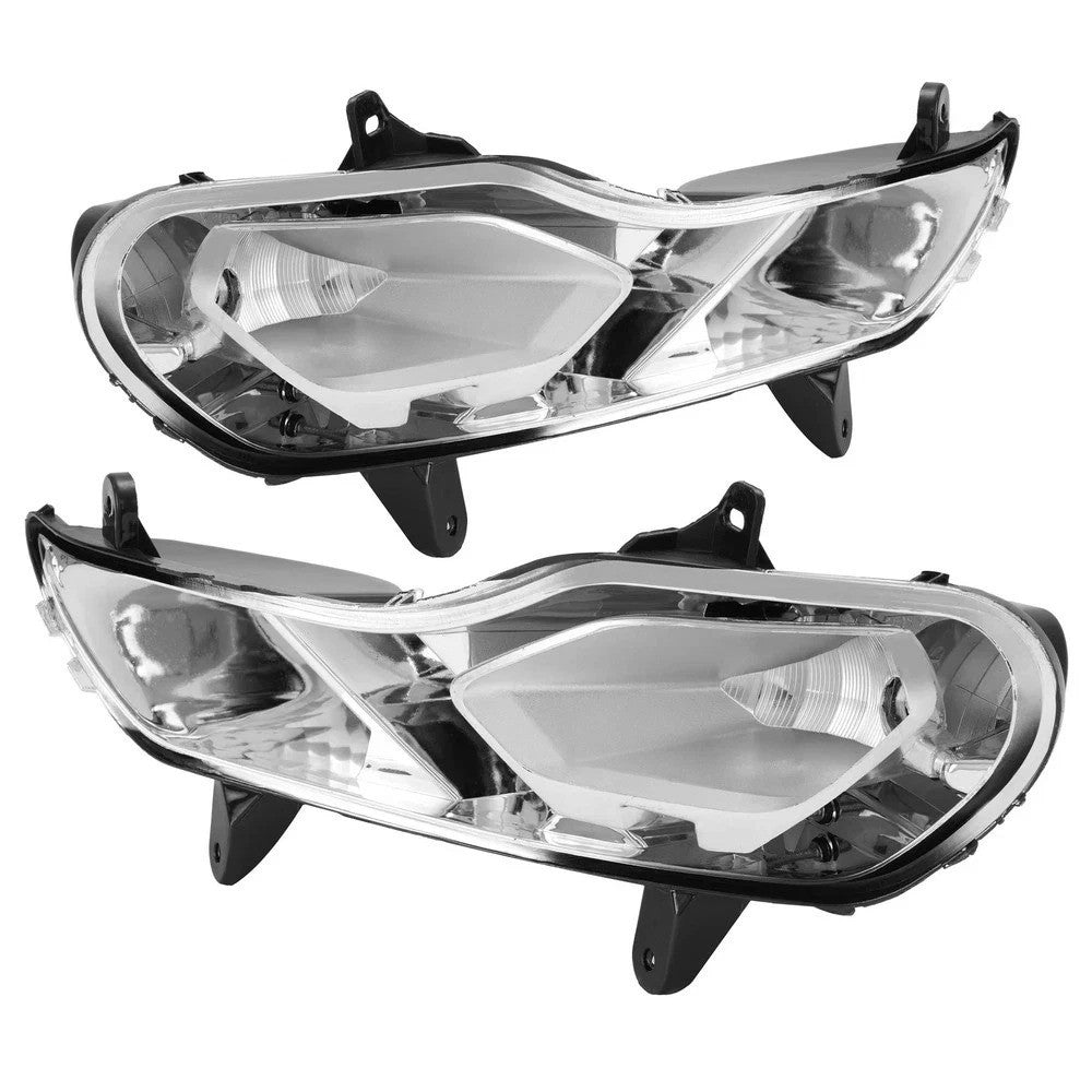 HECASA Clear Fog Light Bumper Lamps Left+Right Side For Ford Escape Kuga 2013-16