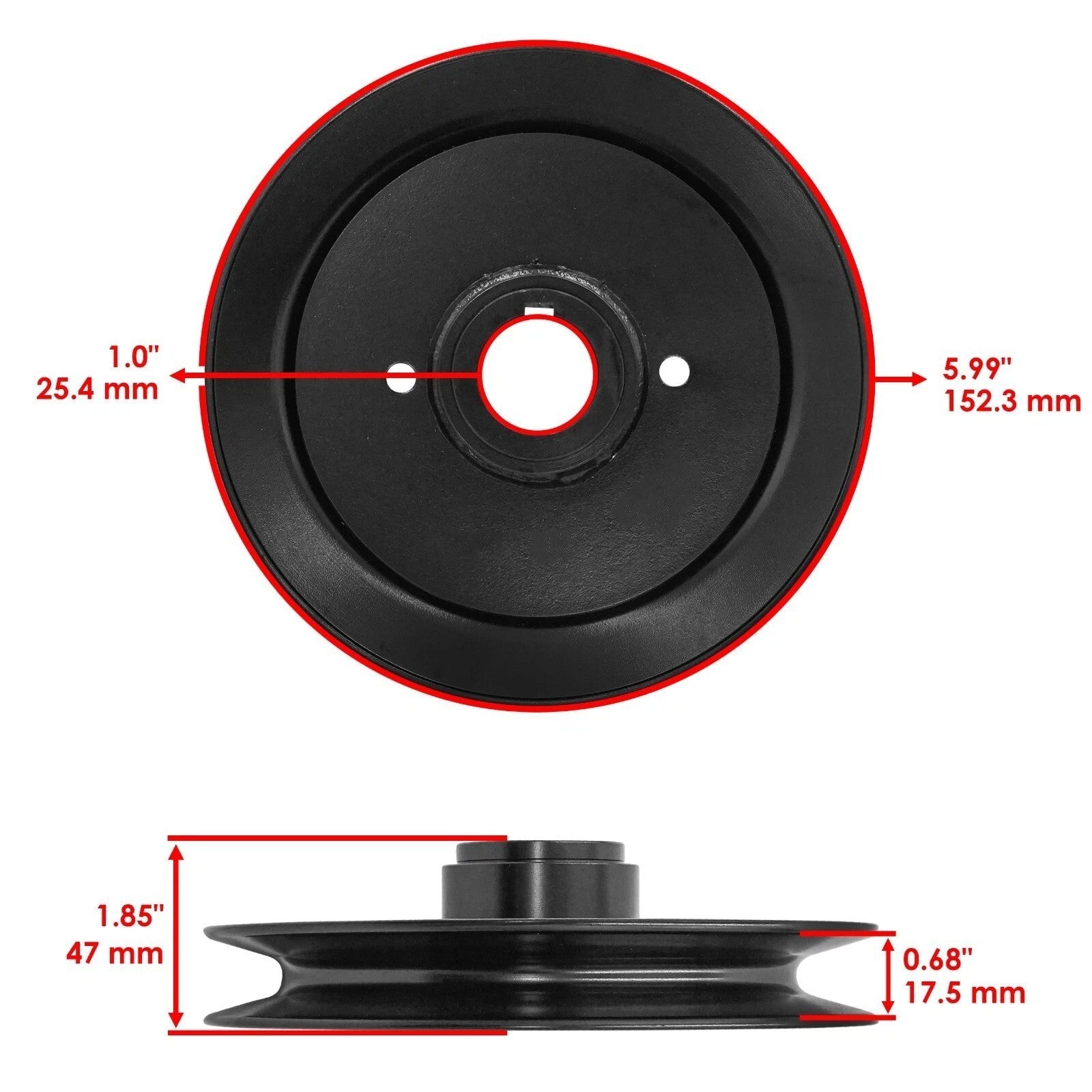 Caltric 59211700 07300019 07332167 Deck Pulley for Ariens Gravely
