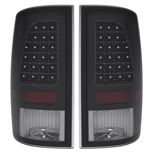 Black Smoke LED Tail Lights Brake Lamps For 2009-2018 Dodge Ram 1500 2500 3500