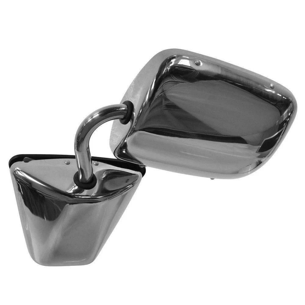 Mirror Stainless Steel Manual Driver or Passenger for Chevy GMC Van G-Series