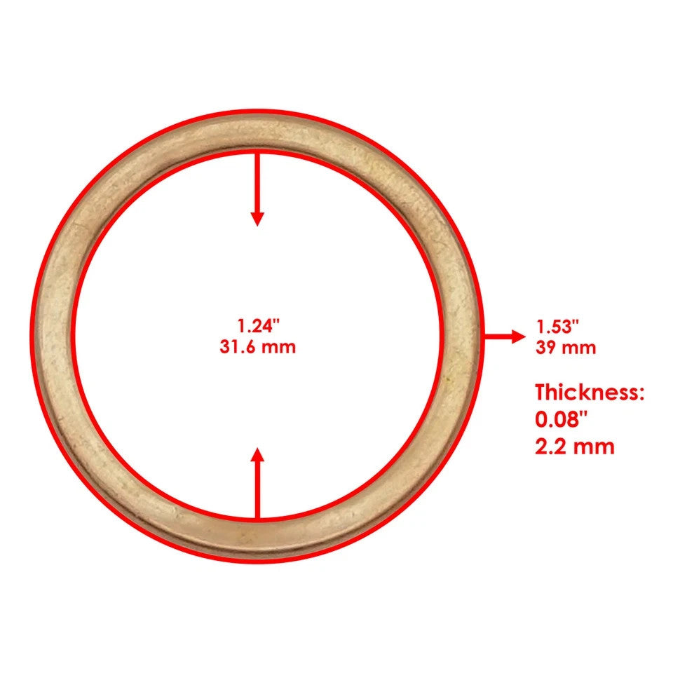 Exhaust Pipe Gasket for Kawasaki Bayou 220 KLF220A 1988-2002