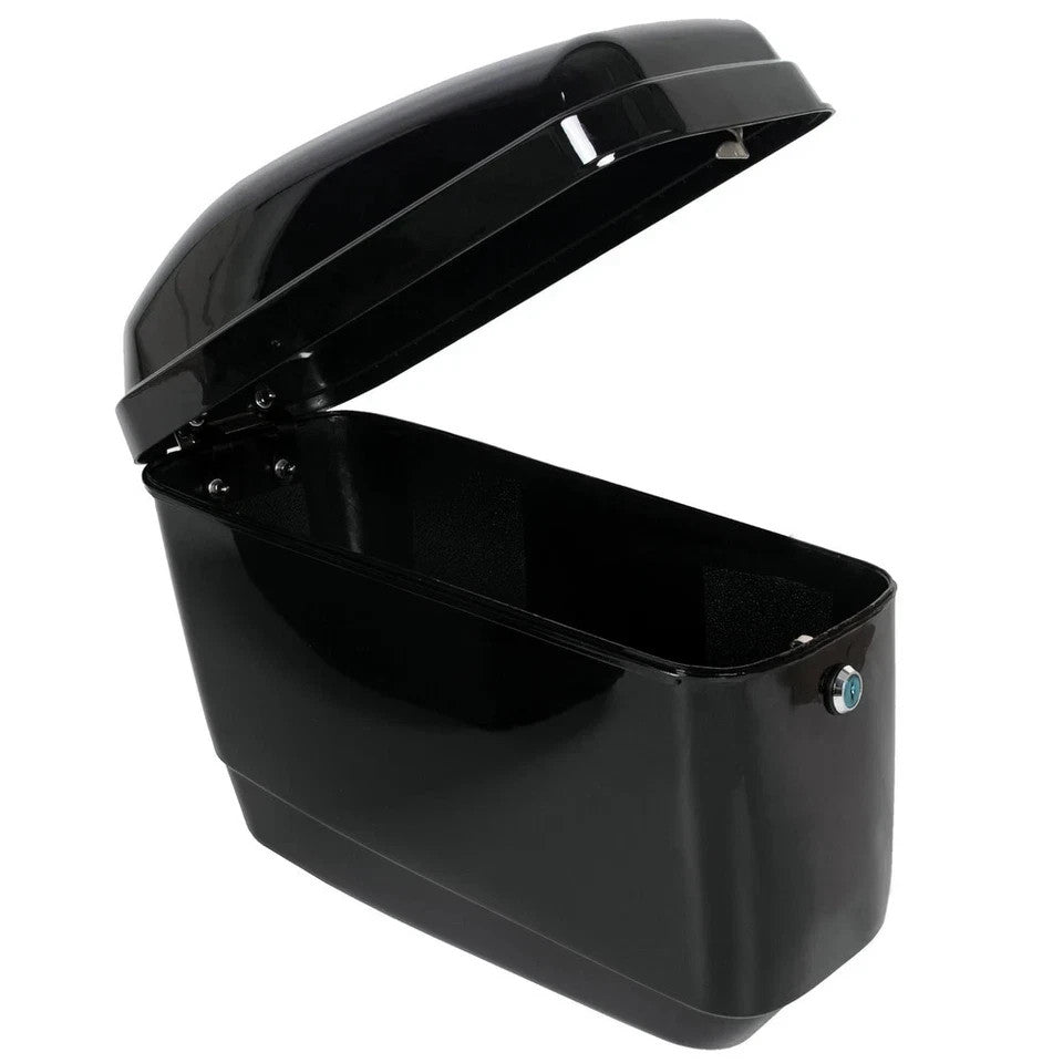 Motorcycle Hard Saddlebags Bags Luggage For Harley Honda Suzuki Yamaha Cruiser