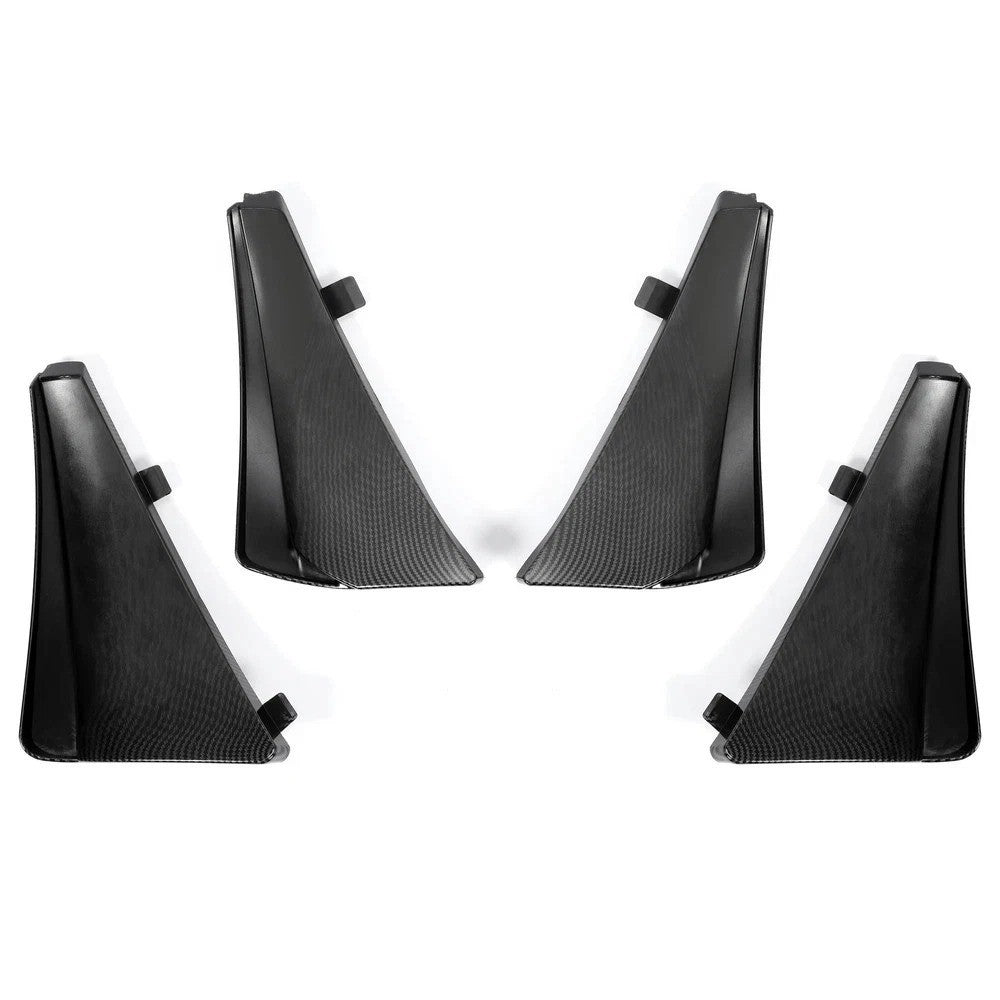 For Corvette C8 2020-2025 84263453 4X Carbon Flash Look Splash Guards Mud Flaps
