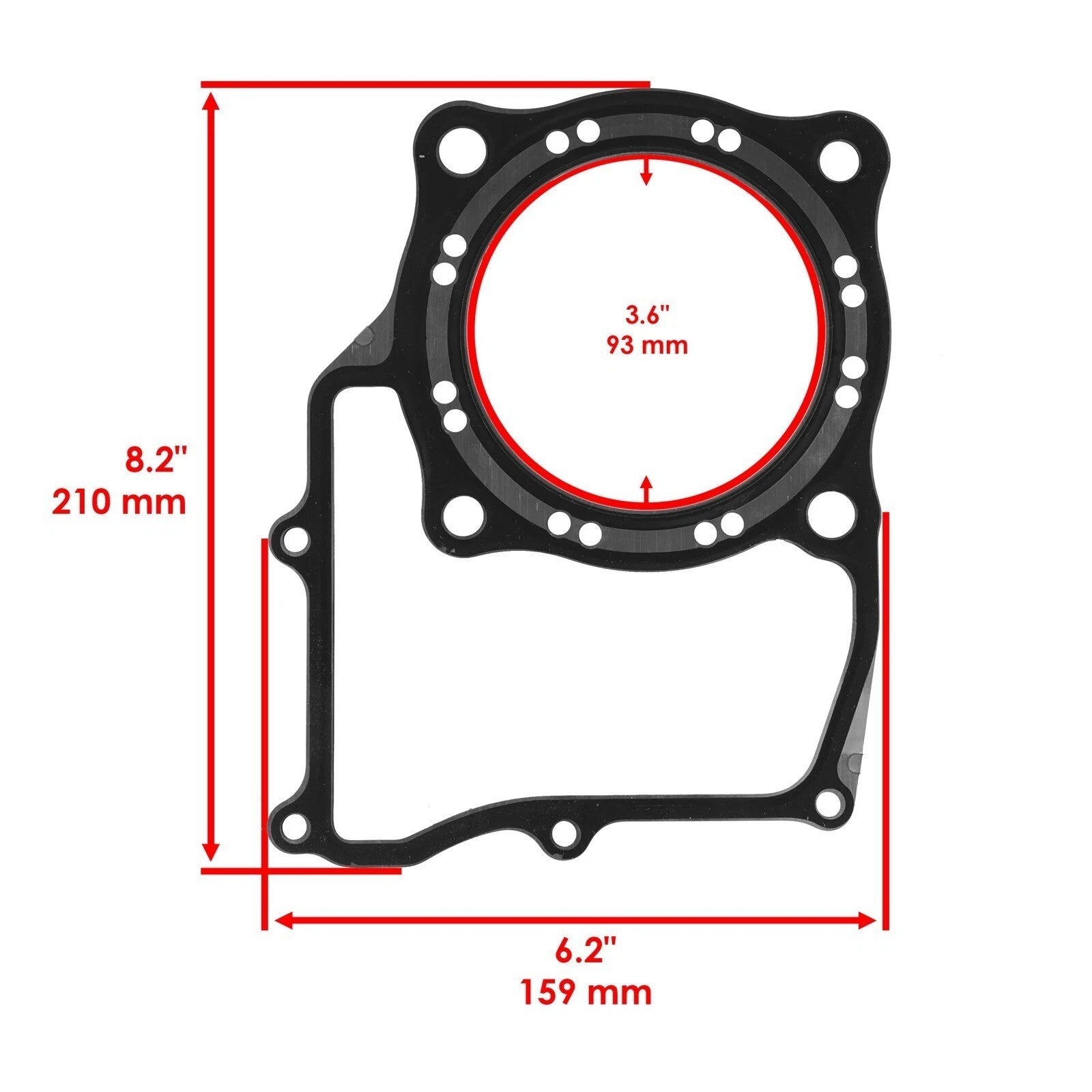 Cylinder Head Gasket for Honda TRX500FA Foreman Rubicon 01-14 / TRX500FGA 04-08