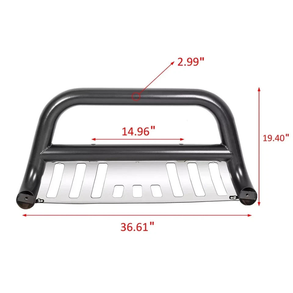 3" Bull Bar Push Bumper Grille Guard for Toyota Tacoma 2005-2015 Black Steel