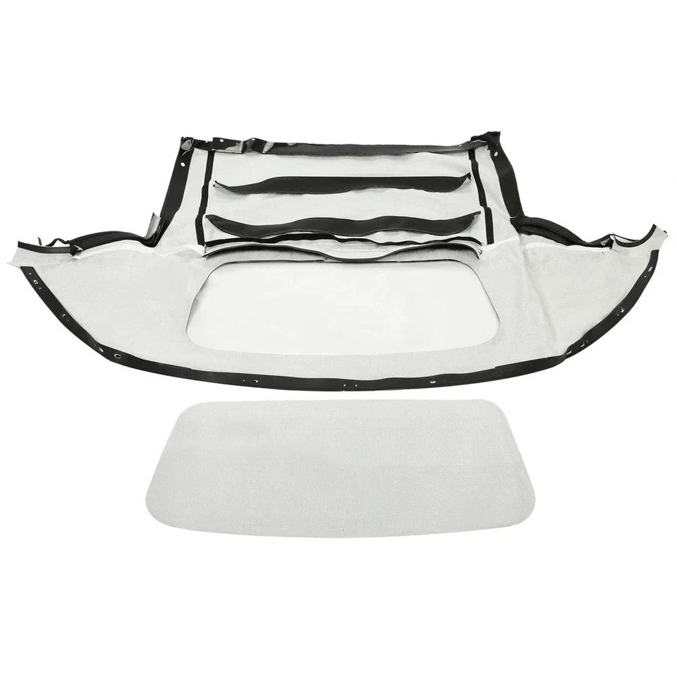 For Mazda Miata 1990-2005 Soft Top Convertible Window Black & Clear Cabrio