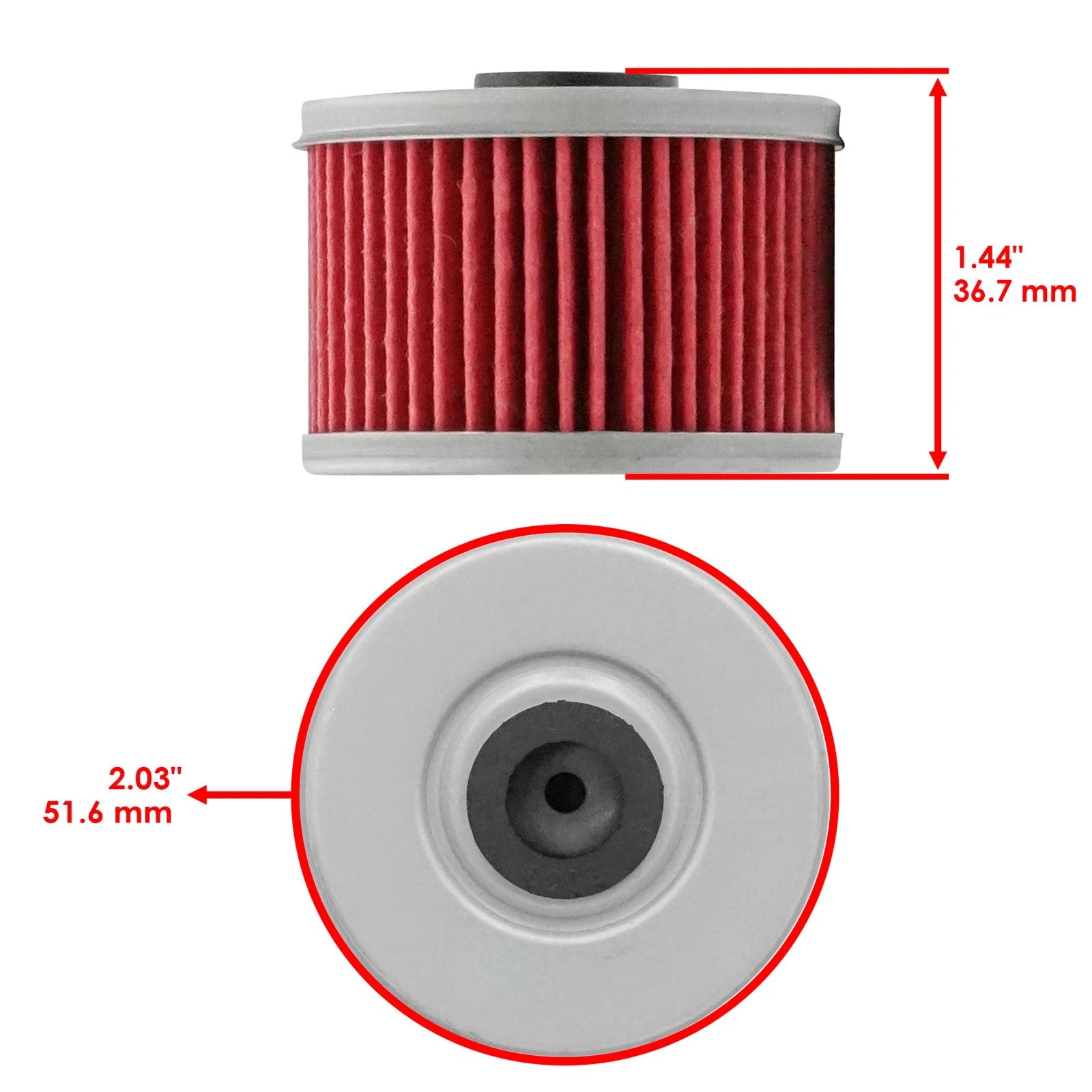 Caltric Oil Filter for Honda TRX450FE TRX450FM Fourtrax Foreman ES S 2002-2004