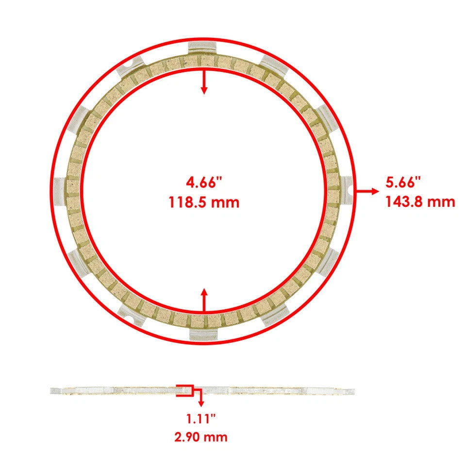 Clutch Friction Steel Plates Spring Gasket Kit for Suzuki GSX-R750 GSXR750 11-21