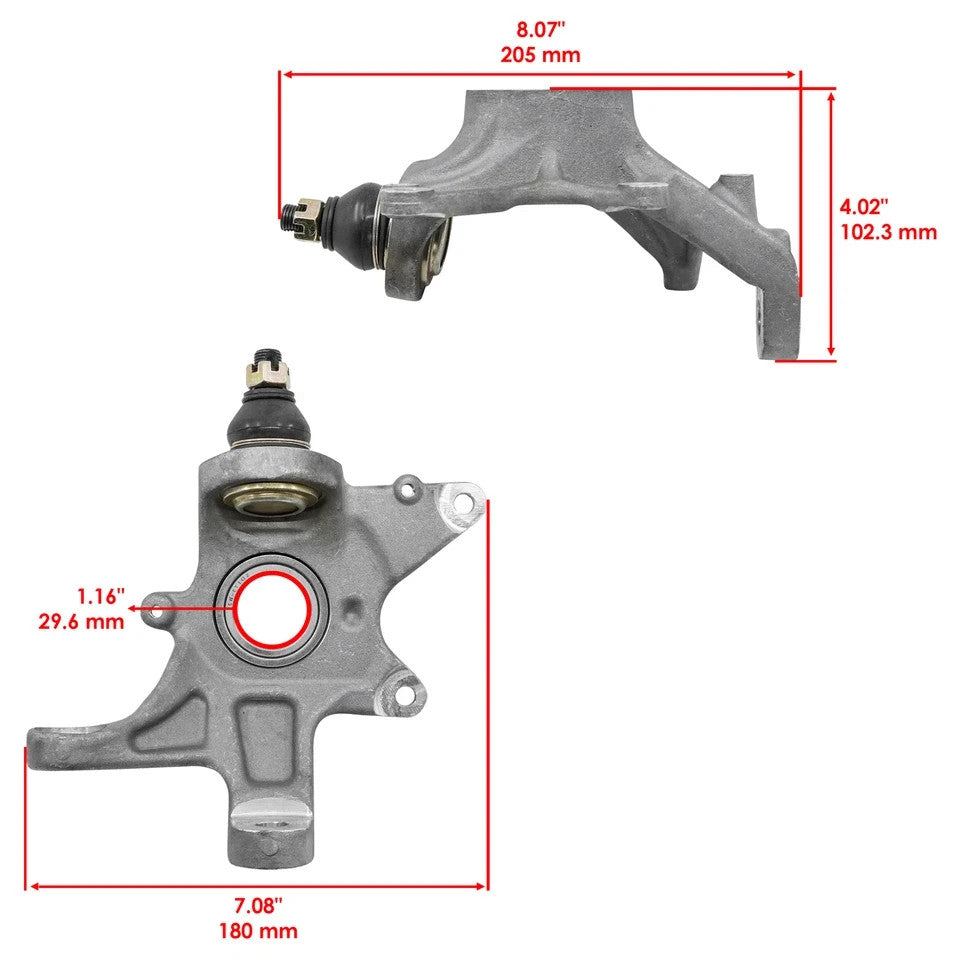 Front Right Steering Knuckle Assembly For Yamaha Grizzly 700 YFM700 4x4 12-2023
