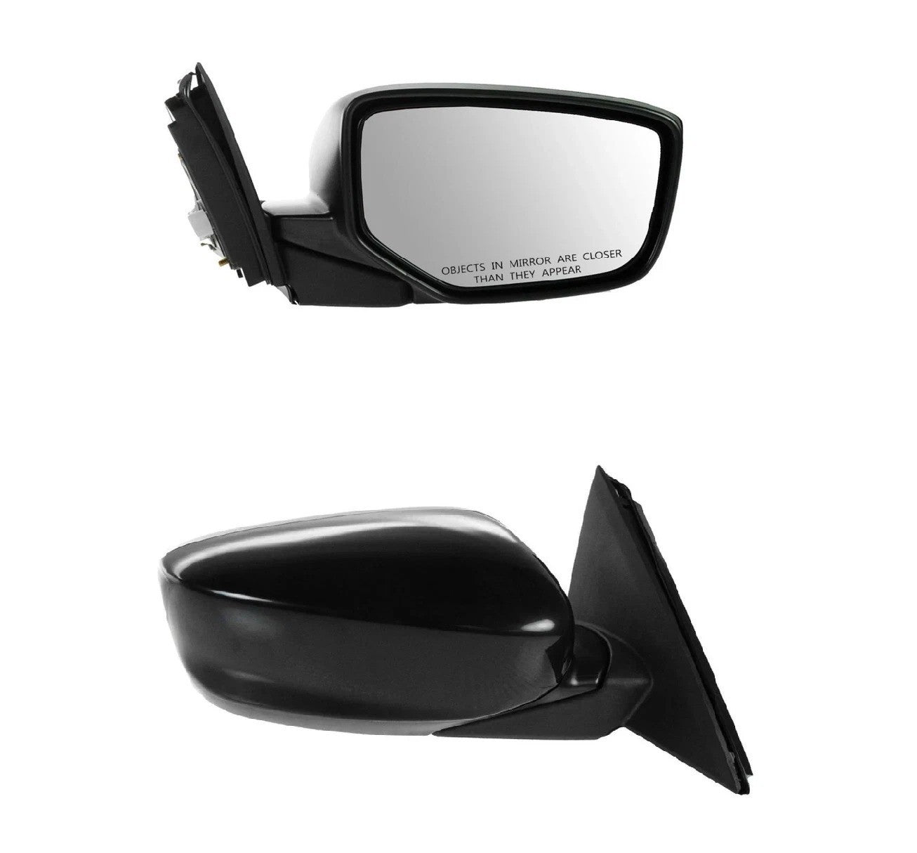 Side View Mirror Power Smooth Black Passenger RH for 08-12 Honda Accord Coupe