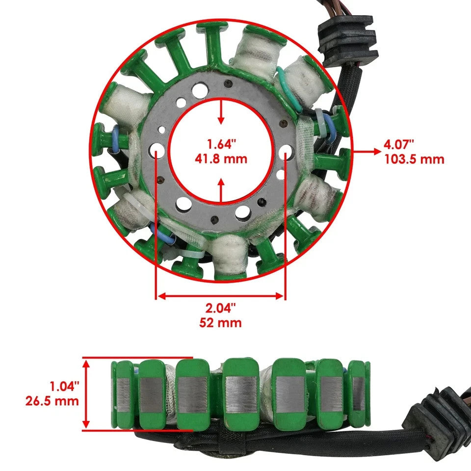 Stator for Kawasaki Mojave 250 KSF250A KSF-250A 1987 1988 1989 1990 1991-2000