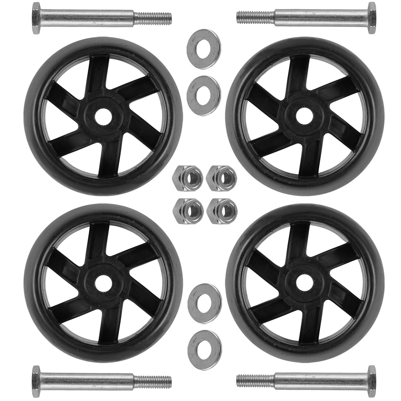 Deck Wheels for Husqvarna YTH24K48 YTH24K54 YTH24V48 YTH24V54 / 589527301 Qty4