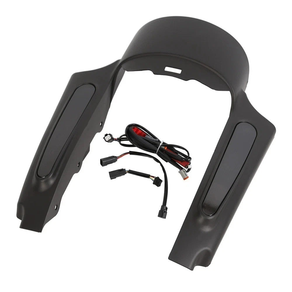 LED Black Rear Fender System For Harley Touring Street Electra Road Glide 09-13