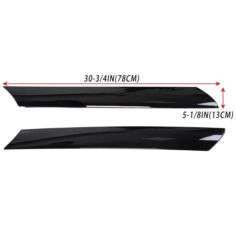 HECASA For 10-13 KIA Soul Windshield Pillar Trim Exterior Molding Garnish L & R