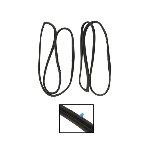 Door Seal Weatherstrip Rubber Front Pair Set for Caprice Fleetwood Safari