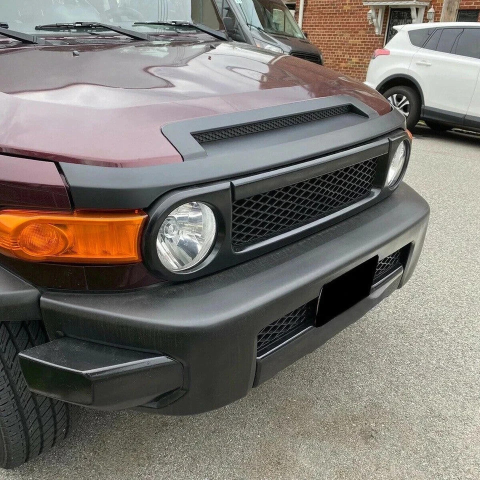 HECASA For Toyota FJ Cruiser 07-14 Black Painted Hood Scoop Bulge Molding Trim