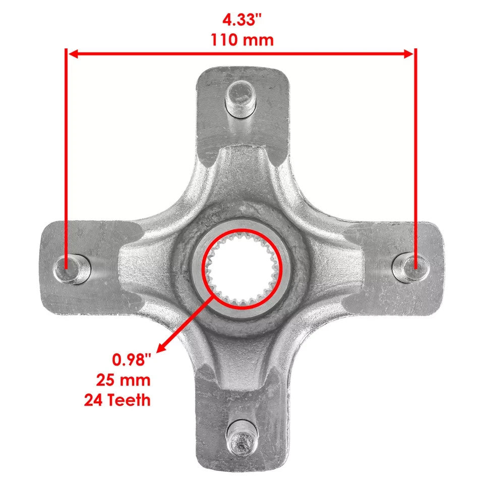 Rear Left Or Right Wheel Hub for Honda ATC200X  1983 1984 1985 1986 1987
