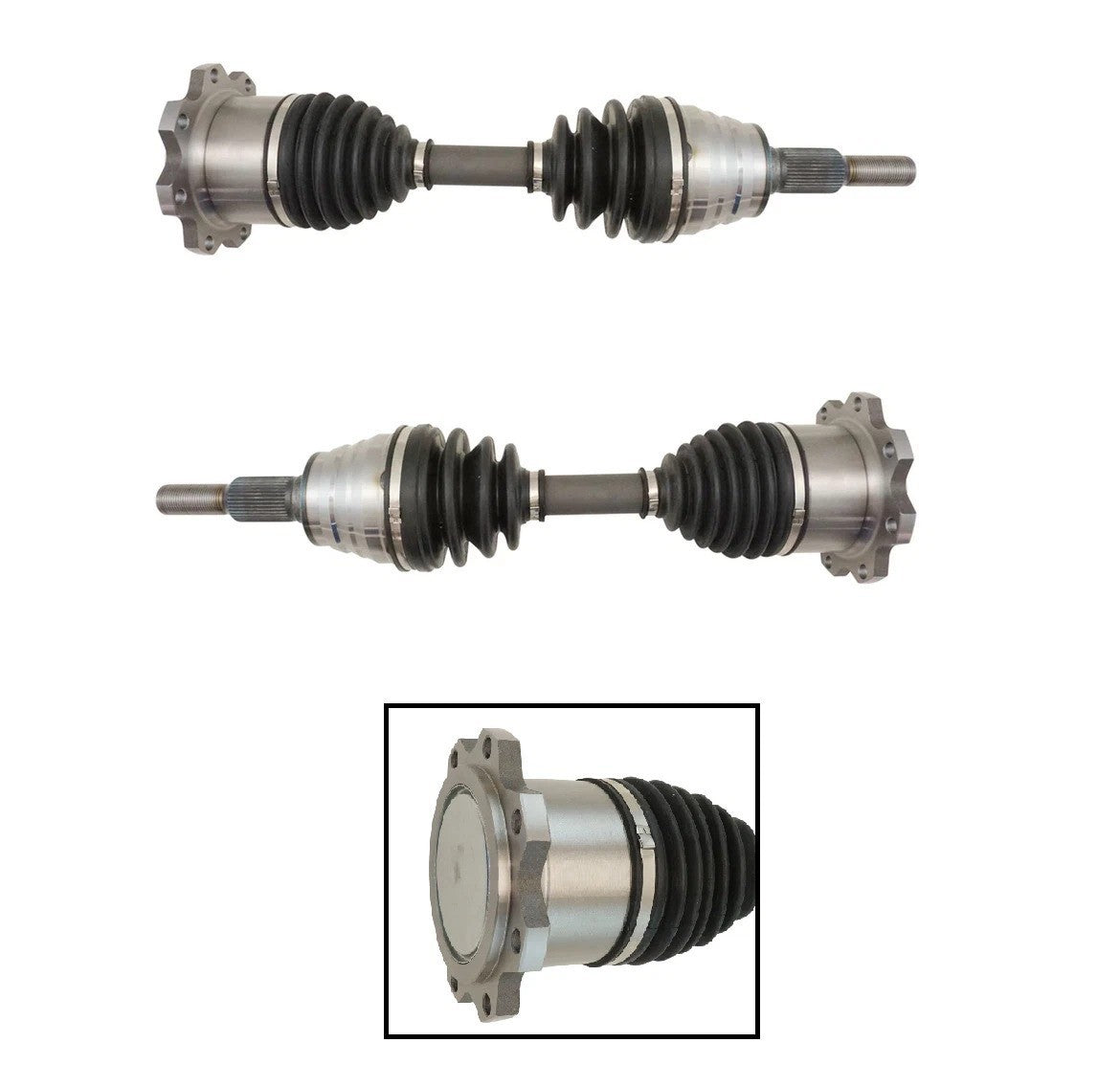 Front CV C/V Axle Drive Shaft Assembly LH & RH Pair for Chevy GMC 2500 HD 3500