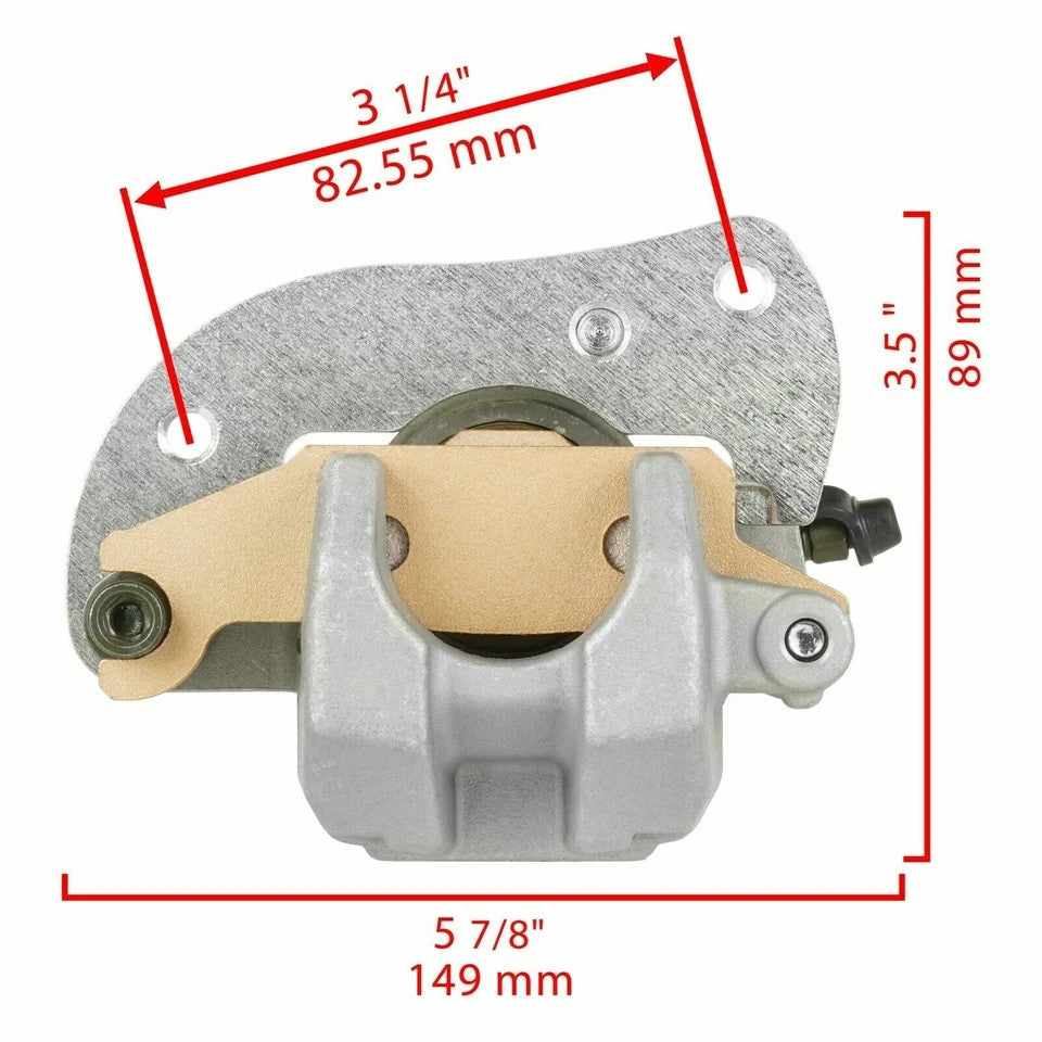 for Yamaha Kodiak 700 YFM700K 2016-2026 Front Left Right Brake Caliper and Disc