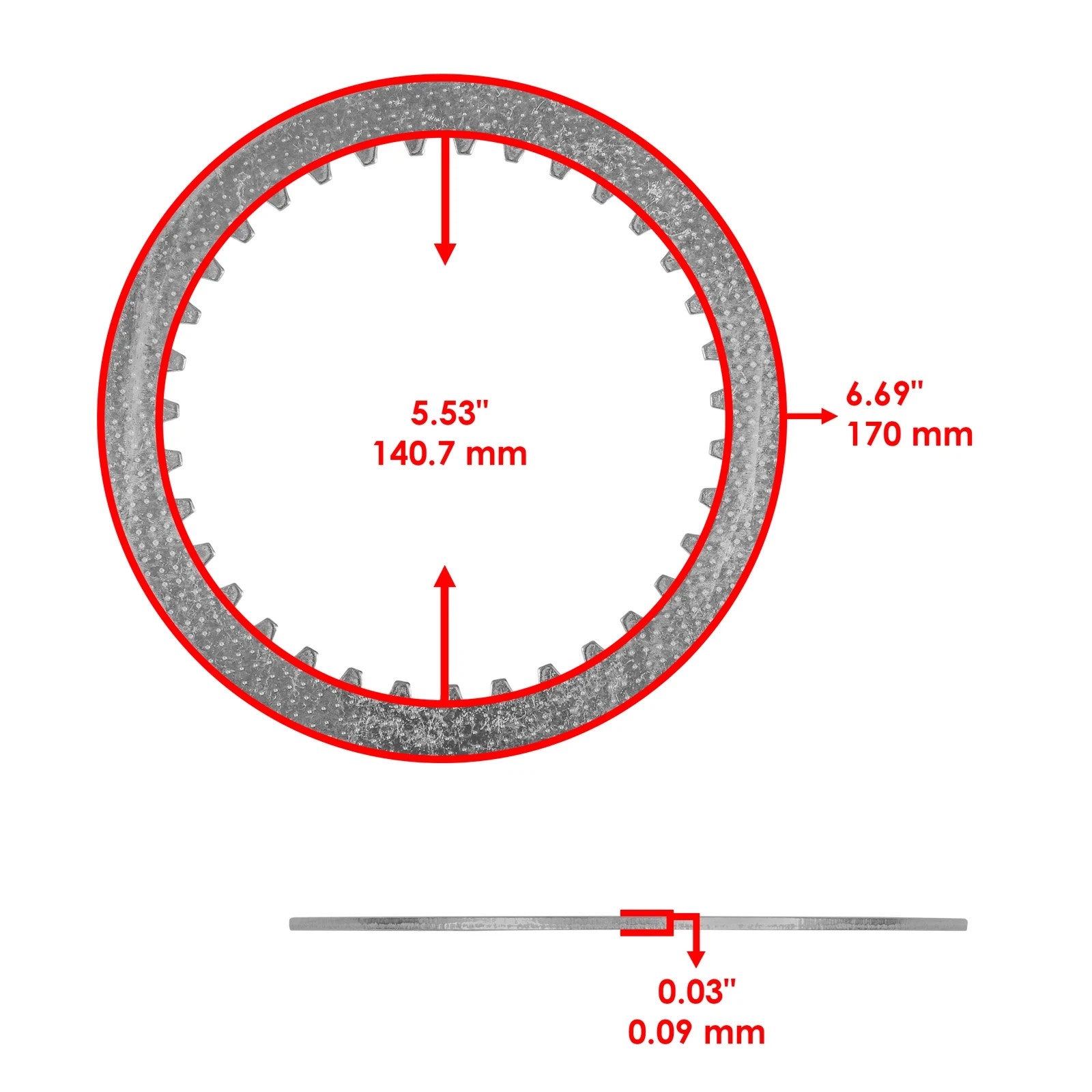 Clutch Friction and Steel Plates Kit for Kawasaki Vulcan 1600 VN1600 2003 - 2008