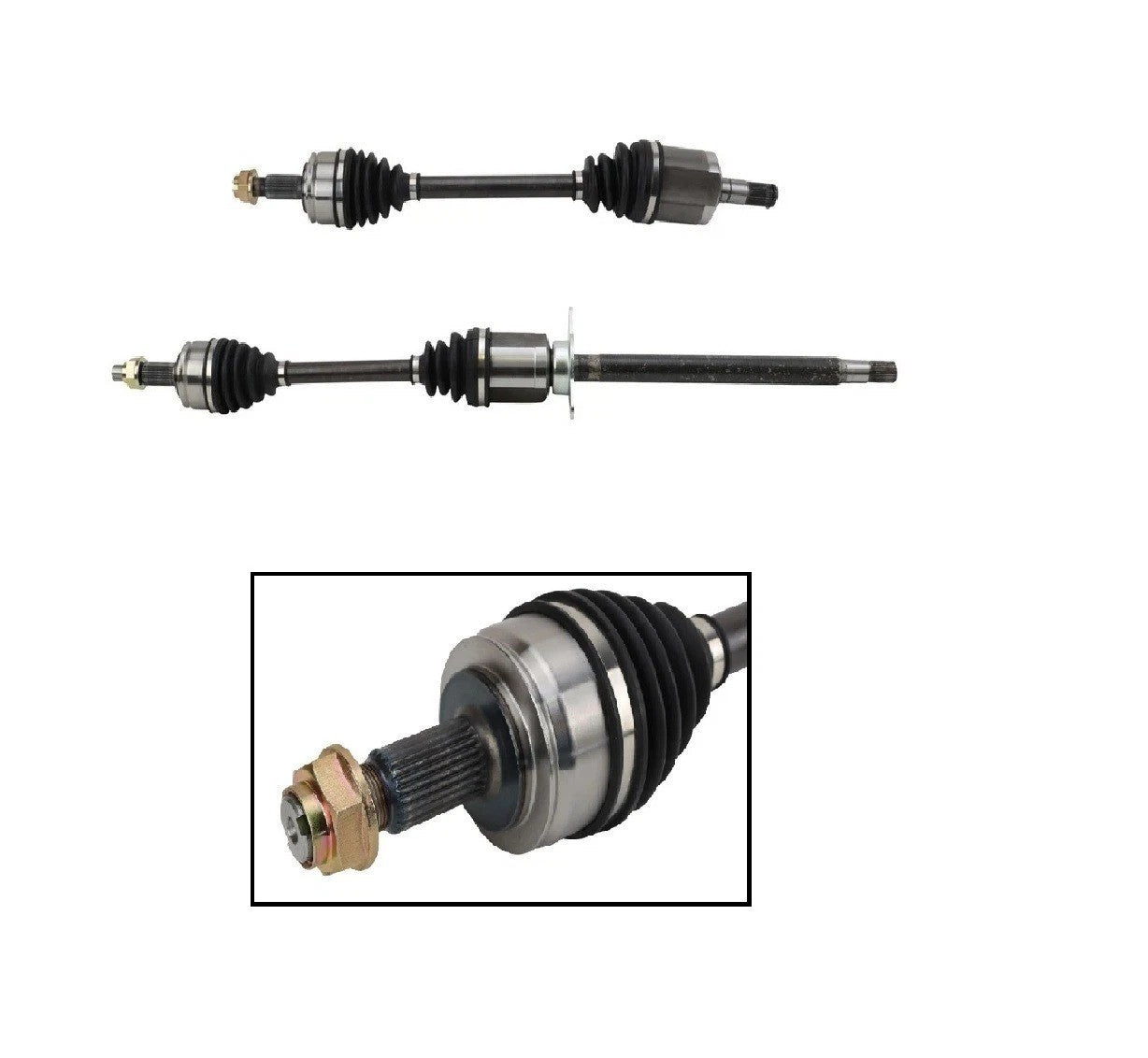 Front CV Axle Shaft Assembly Set Fits 2013-2016 Dodge Dart