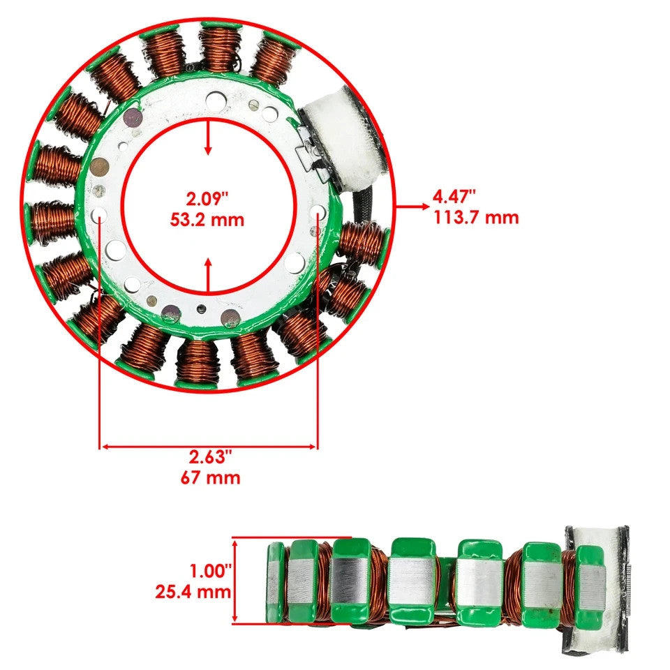 Caltric Stator For Yamaha Terra Pro 350 YFP350 1988 2NL-85510-20-00