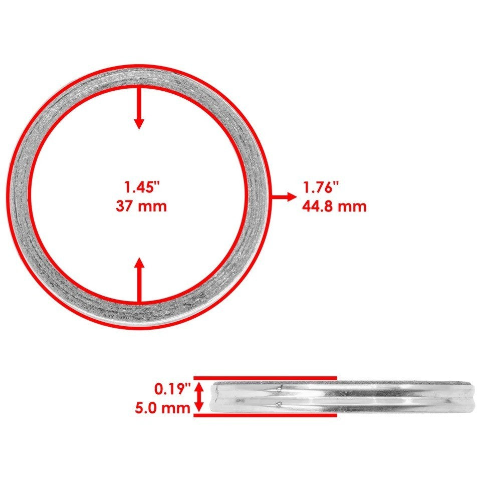 Exhaust Muffler Pipe Gasket for Yamaha YZ125 1974-1980 / YT125 1980-1985