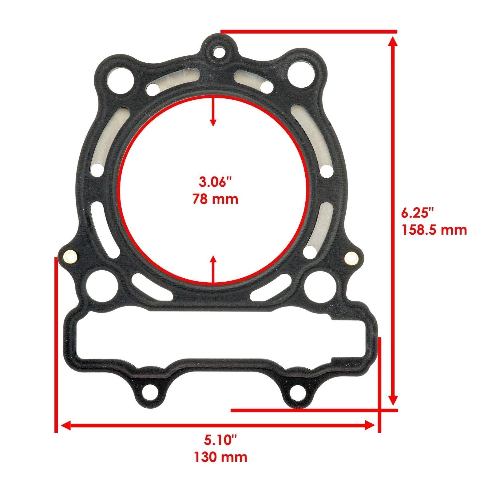 Cylinder Intake Exhaust Valve Gasket Kit Fits Suzuki RM-Z250 RMZ250 2010 - 2015