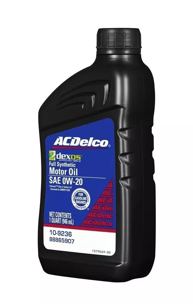 8 Quarts - ACDelco GM OE FULL SYNTHETIC SAE 0W-20 GEN 2 Dexos1 Motor Oil 10-9236