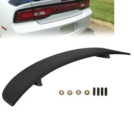 For 2011-2023 2018 Dodge Charger Rear Trunk ABS Factory Spoiler Wing Matte Black