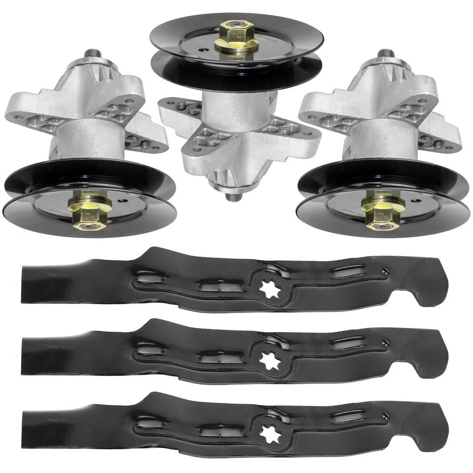 Spindle & Blade for White Outdoor ZT-50 ZT-5000 ZT-22 Q626 618-04126 50" 3x