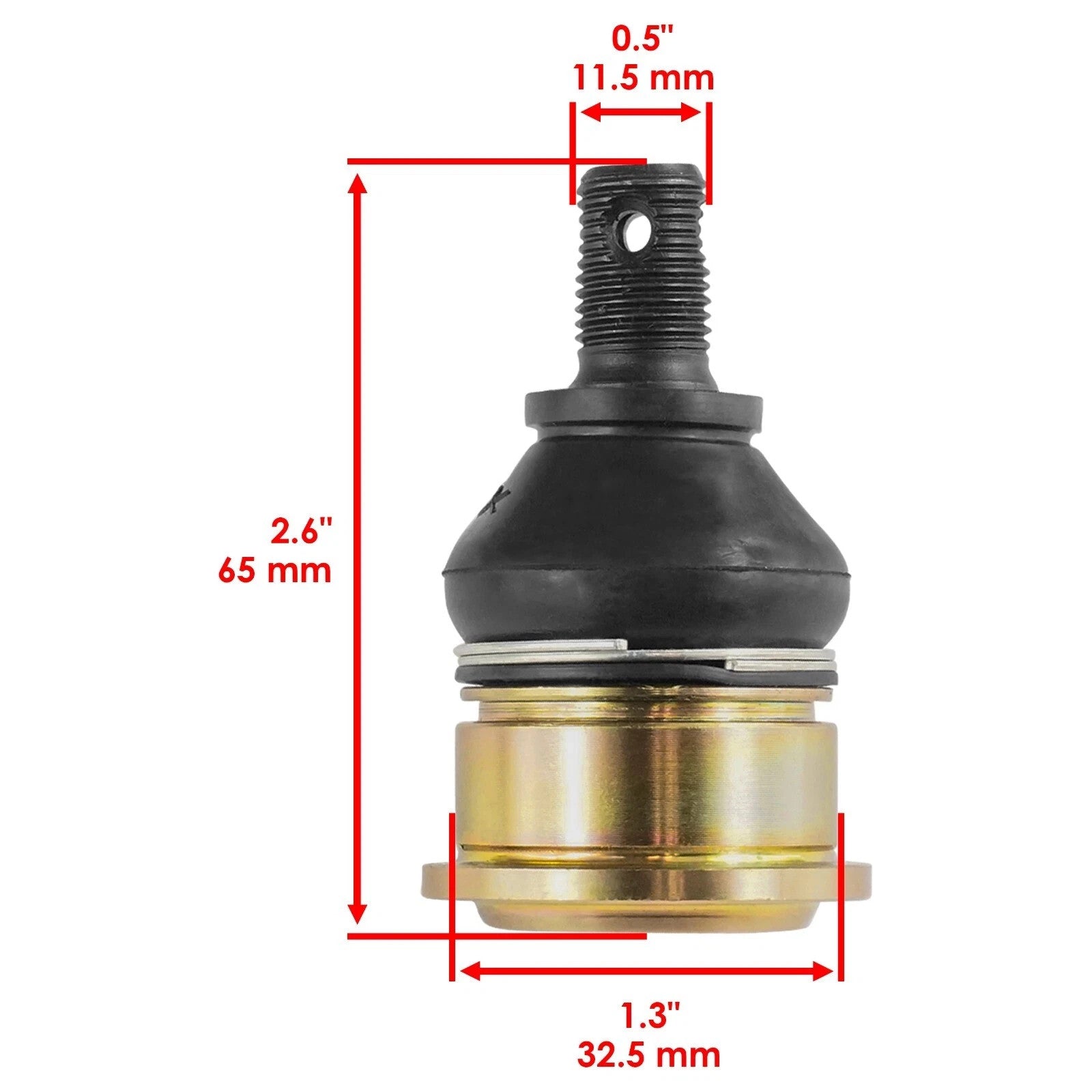 4 Upper and Lower Ball Joints for Yamaha Grizzly 700 YFM7 YFM700 2007-2012