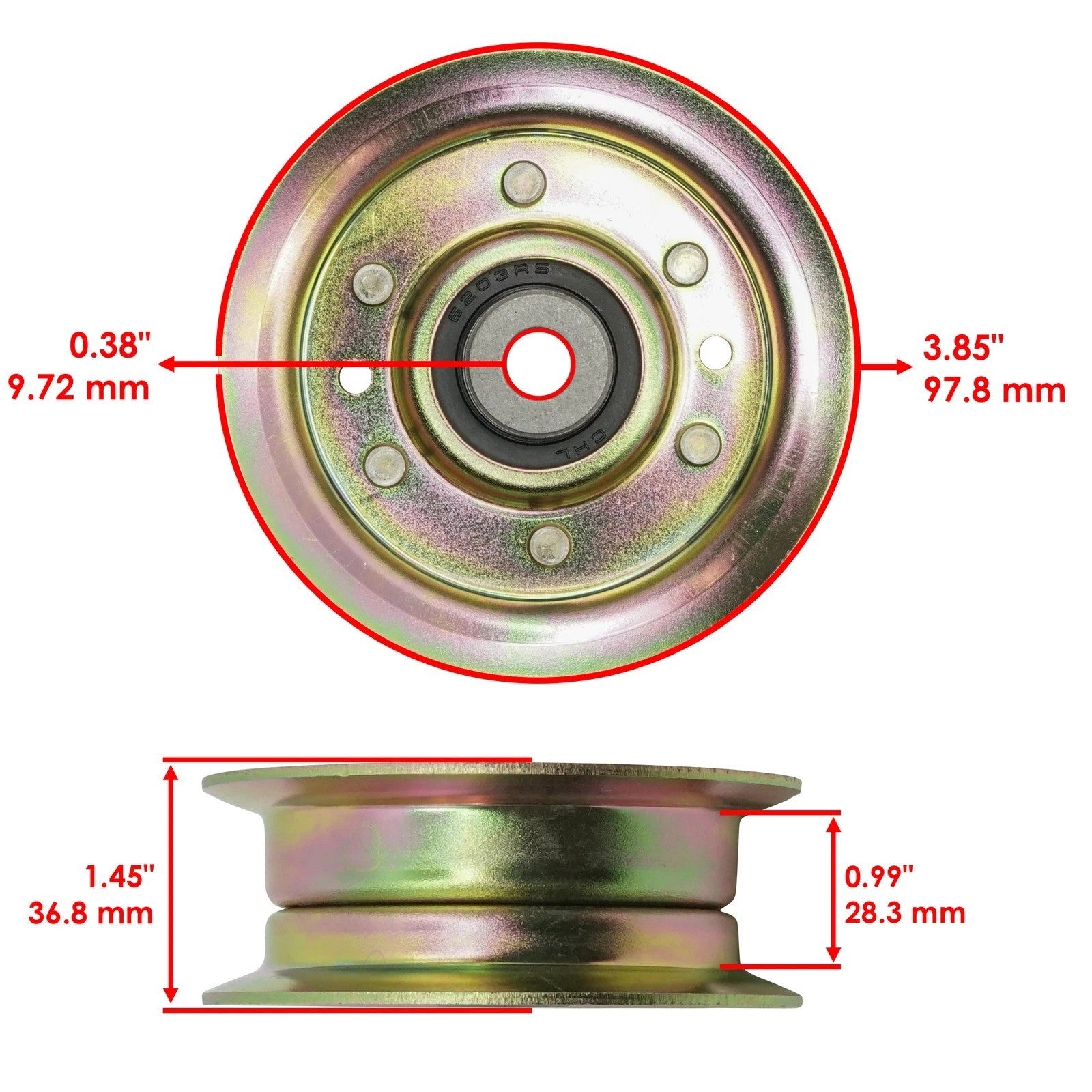 Idler Pulley For Poulan Ayp Dixon Craftsman Husqvarna 532173437 173437 165888