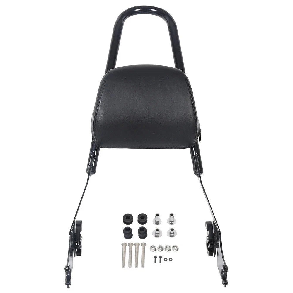 Black Detachable Sissy Bar Backrest For Harley Sportster 883 1200 XL 2004-2022