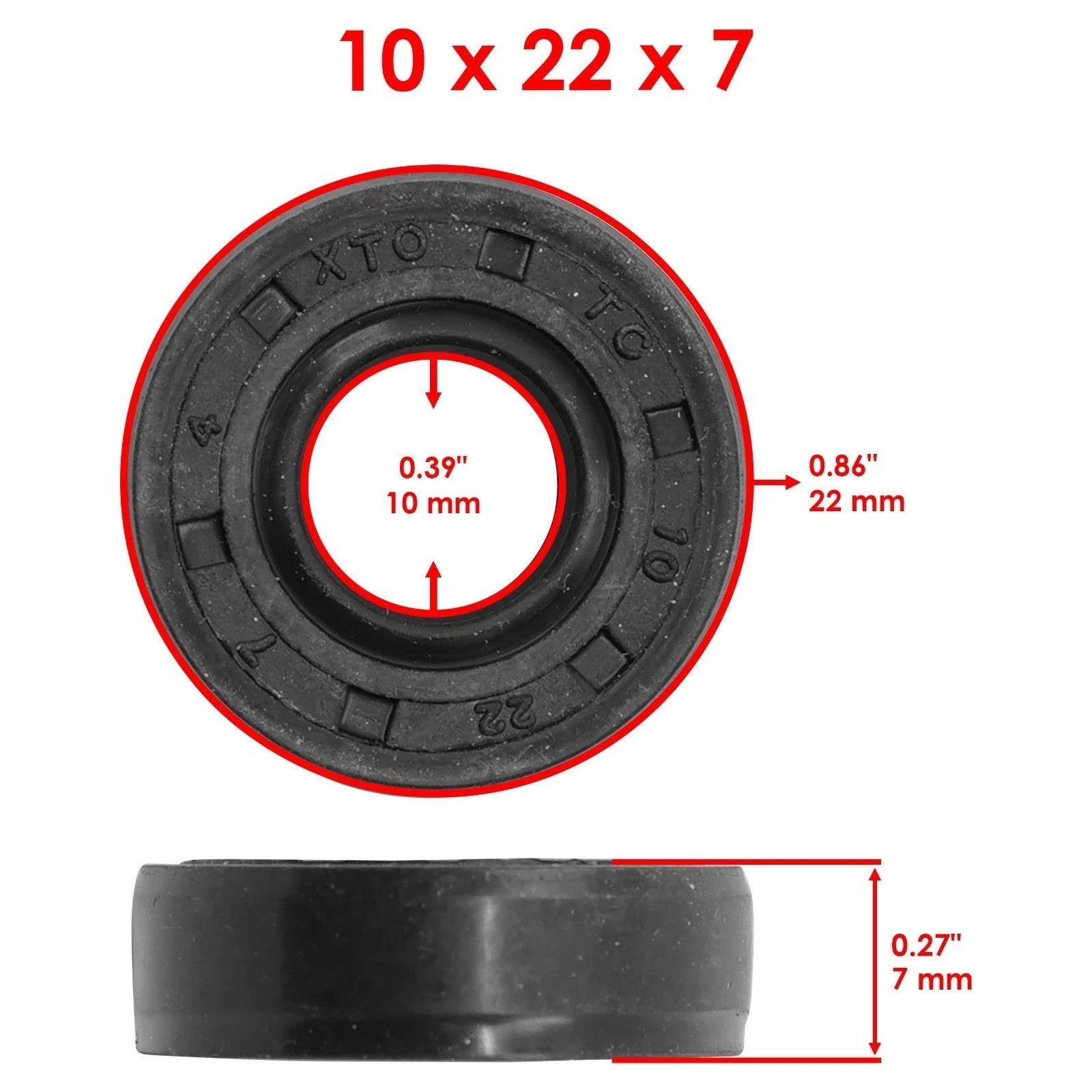 Caltric 92049-1157 920491157 Water Pump Impeller Oil Seal for Kawasaki