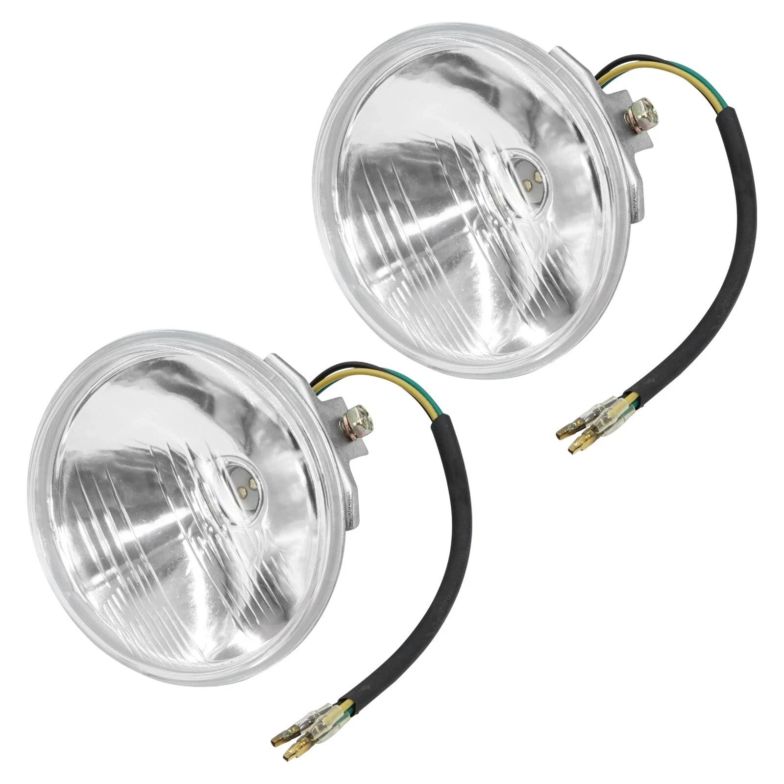 Caltric Headlights & Halogen Bulbs For Yamaha Banshee 350 YFZ350 1989-1995