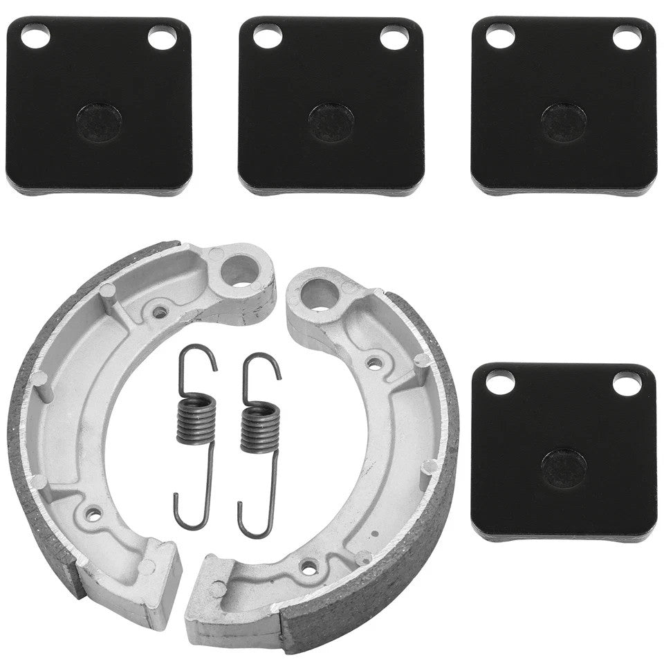 for Yamaha Bruin 350 YFM350 2X4 4X4 2004-2006 Front Brake Pads Rear Brake Shoes