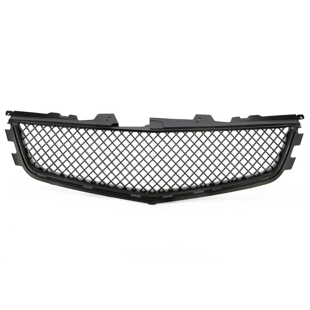 1x Front Bumper Upper Grille Mesh Grill For Cadillac CTS-V 2008-2014 Black ABS