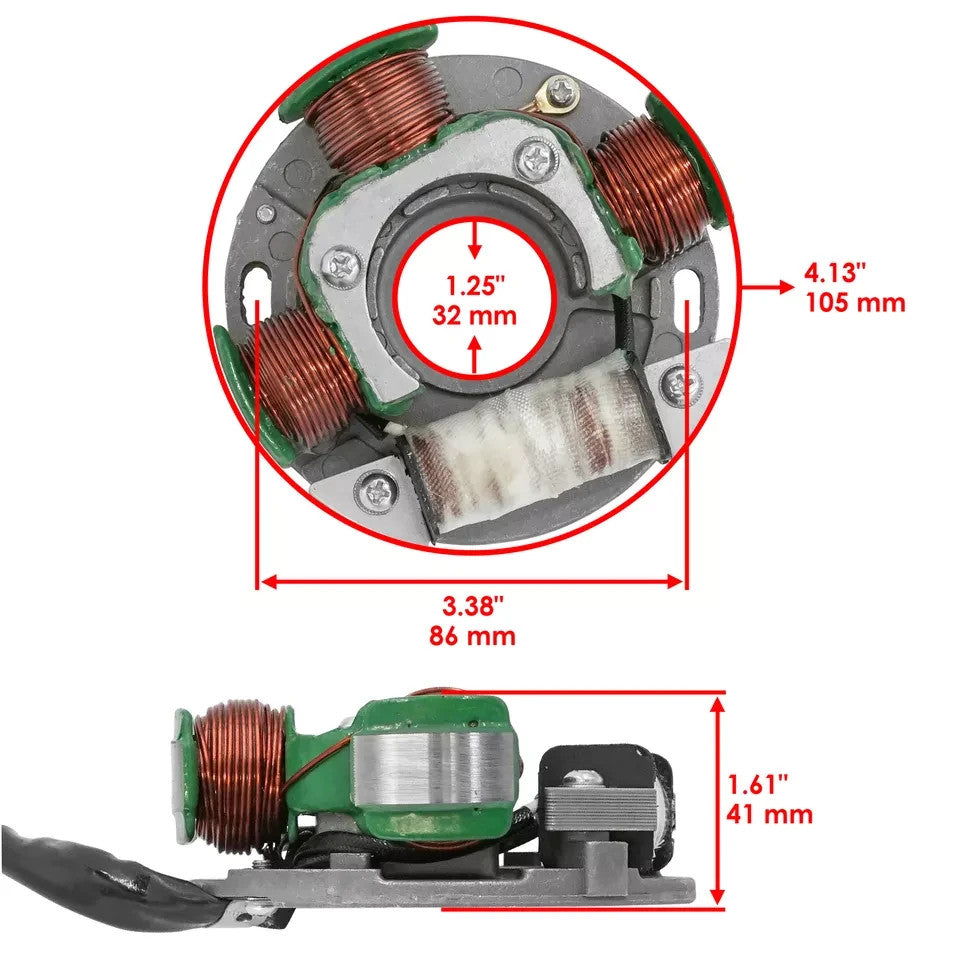 Stator for Polaris 3083979 3083976 Magneto