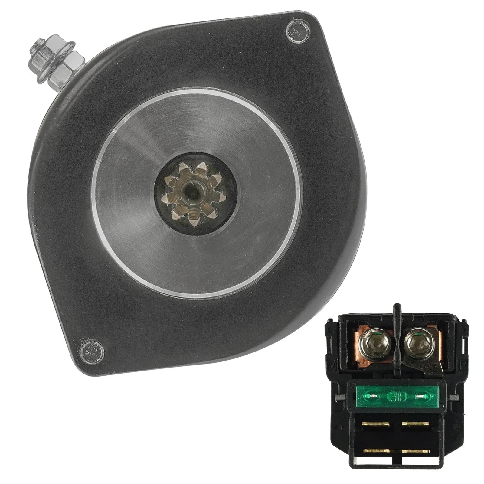 Starter And Relay Solenoid for Kawasaki Vulcan 1500 VN1500 1996-2008