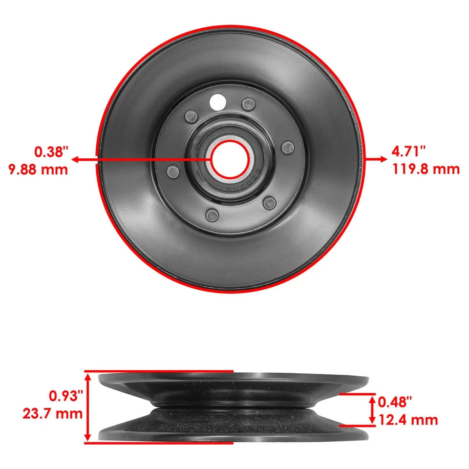 Caltric 1-603805 Deck Idler Pulley For Exmark FMD52 FMD522 FMD523 FMD524 52"