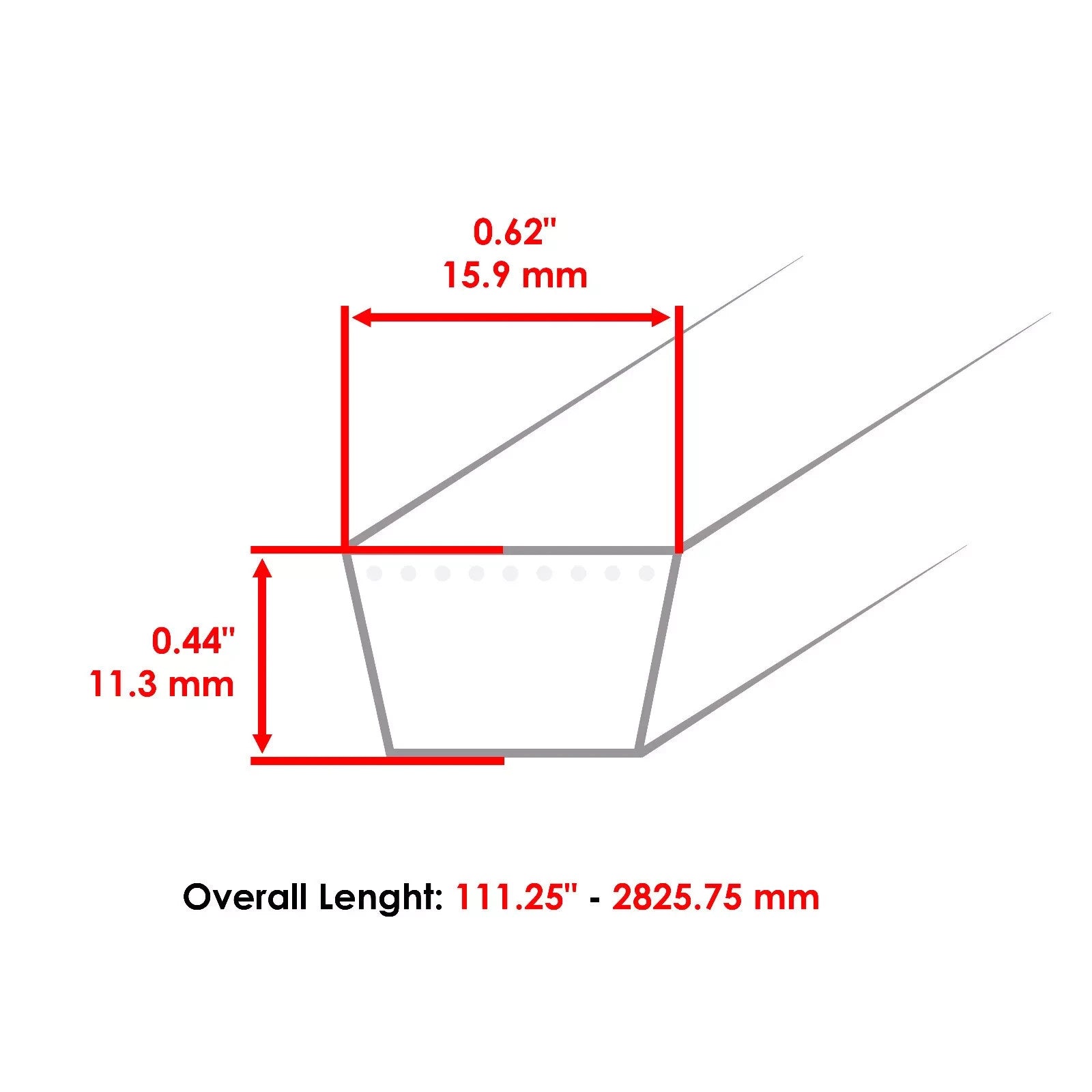 42" Deck Belts for Cub Cadet GT2542 LT2042 LT2180 Tractor 954-04041 & 954-3073