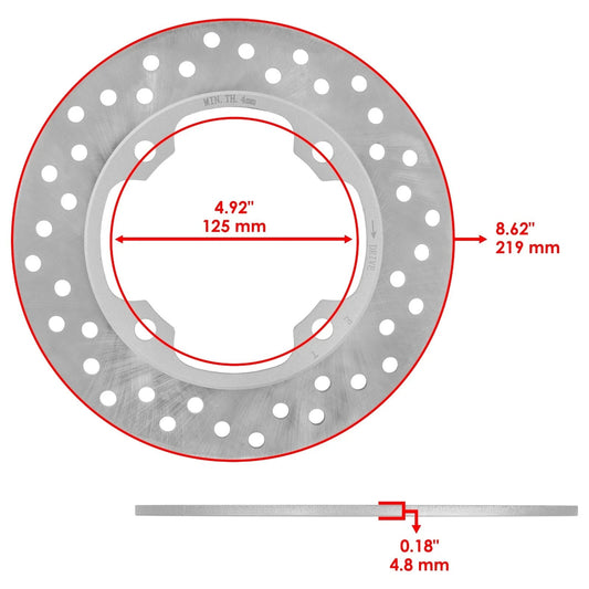 Rear Brake Disc Rotor W / Brake Pad Fits Honda CBR600RR 2007 - 2015