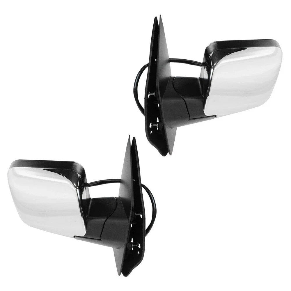 Mirror Power Heated Memory Turn Puddle Light Chrome Pair for QX56 Armada Titan