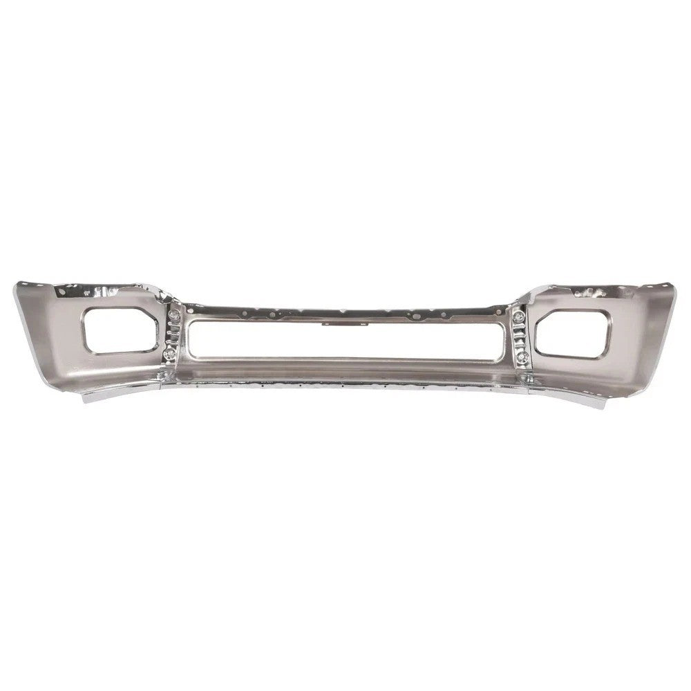 Chrome Front Bumper For 2011-2016 Ford F250 F350 Super Duty w/ Fog Light Hole